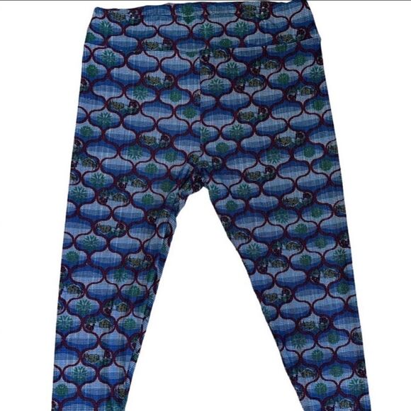 Lularoe TC2 Holiday Leggings "Christmas In The Countryside" • Vintage • NWOT - Picture 1 of 10